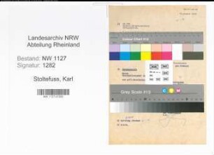 Entnazifizierung Karl Stoltefuss , geb. 00.00.0000 (Rektor)