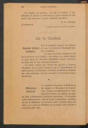 De la ciudad.