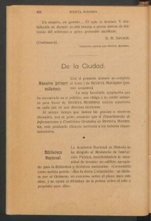 De la ciudad.