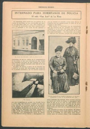 Internado para huérfanos de policía - El asilo "San José" de La Plata