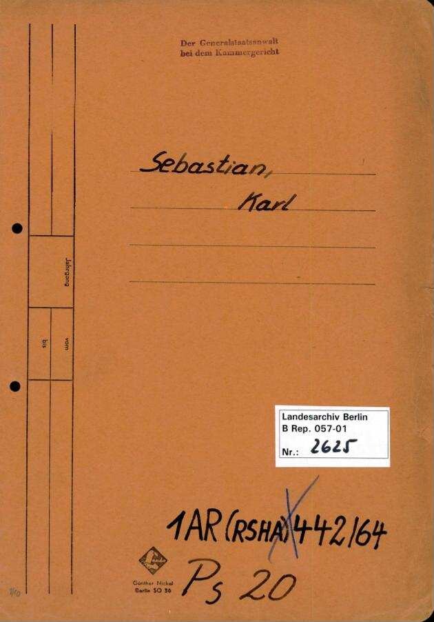 2625 | Digitalisierung: Landesarchiv Berlin