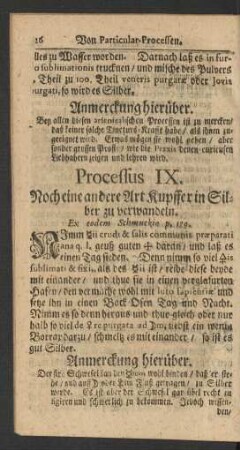 Processus IX.
