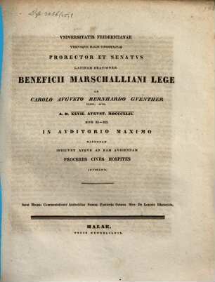Meieri Commentationis ... de Andocidis quae vulgo fertur contra Alcibiadem oratione, Commentatio sexta. Particula octava