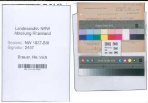 Entnazifizierung Heinrich Breuer , geb. 22.11.1904 (Justizinspektor)