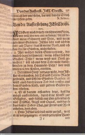Von der Aufferstehung Jesu Christi.