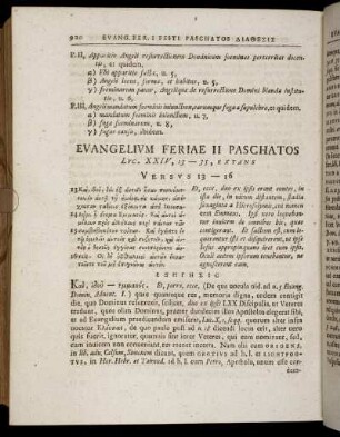 Evangelium Feriae II Paschatos, Luc. XXIV, 13 - 35, Extans