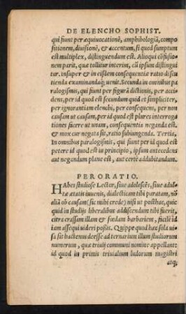 Peroratio.