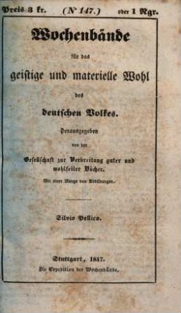 Die Geschichte Silvio Pellico's