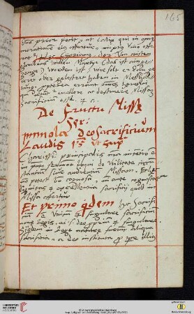 De Fructu Missa [Predigttext, Ps 49,14:]