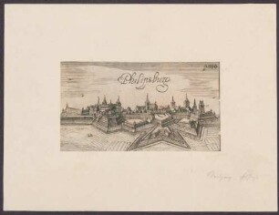 Ansicht von Philippsburg mit Festungswerken 1676
