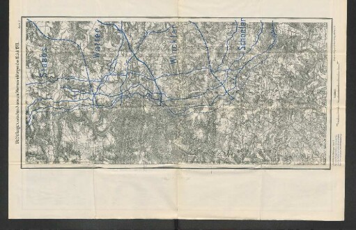Karte 3. Die Stellungen zwischen Aisne und Marne am Morgen des 18. Juli 1918.