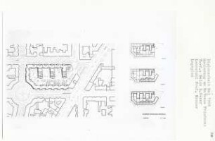 Sanierung am Rathaus Friedenau, Berlin-Friedenau (Diplomarbeit bei Willy Kreuer): Lageplan 1:500