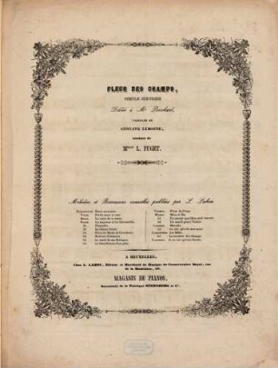 Fleur des champs : simple histoire