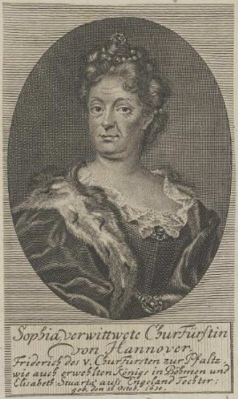 Bildnis von Sophia, Churfürstin von Hannover