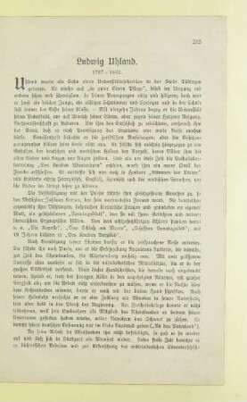 Ludwig Uhland. 1787 - 1862