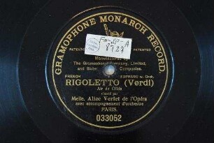 Rigoletto : Air de Gilda / (Verdi)