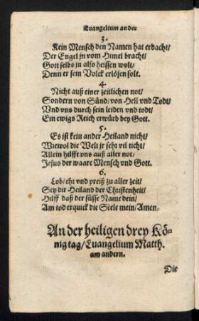 An der heiligen drey König tag ...