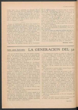 La generación del 32 : Ante unos funerales