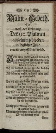 Psalm- Gebeth.