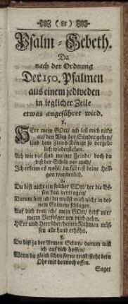 Psalm- Gebeth.