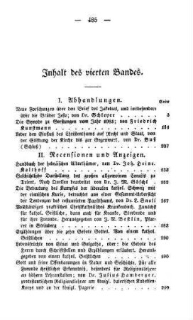 485-486 Inhaltsverzeichnis