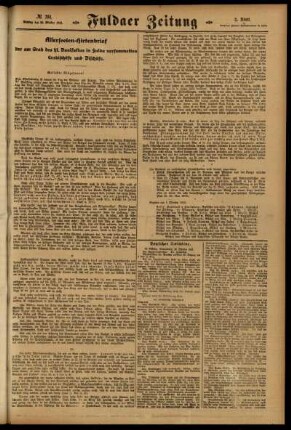 Zweite Ausgabe vom Montag, den 30. Oktober 1916.