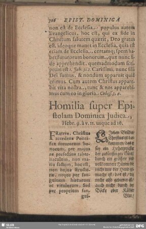 Homilia super Epistolam Dominica Judica