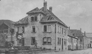 Erster Weltkrieg - "Kriegserinnerungen an Nordfrankreich und die Vogesen". "Postamt von Saal" (heute:Saales/Dép. Bas-Rhin)