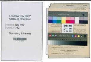 Entnazifizierung Johannes Biermann , geb. 25.06.1909 (Beamter)