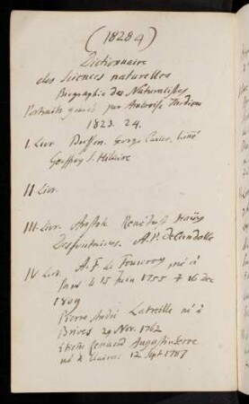 18284-18302c, Dictionnaire des Sciences naturelles Biographie des Naturalistes Portraits grave's par Ambroise Tardieu 1823. 1824... - Daenische Armee 1824