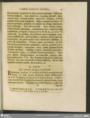 §. XXVII. Ipsa arteriae structura investigatur