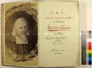 "Kriegs Chronik der Teutschen", Band 1, von Christian Lehmann (Abschrift)