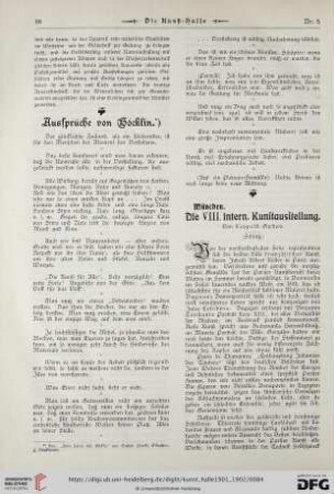 7: Die VIII. intern. Kunstausstellung, Schluss [2]