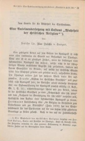 51-102 Zum Beweis für die Wahrheit des Christentums : eine Auseinandersetzung mit Kaftans "Wahrheit der christlichen Religion"