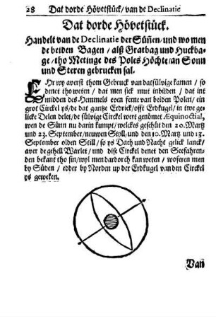 Dat dorde Hövetstück. Handelt van de Declinatie der Sünen.