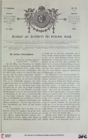 Heft 27 (14. April 1876)