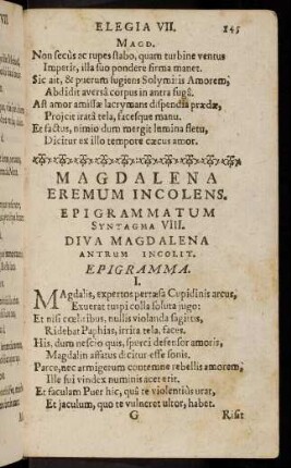 145-167, Syntagma VIII.-Elegia VIII.