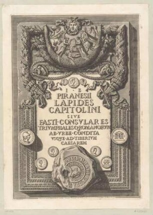 Titelblatt der Folge "Lapides Capitolini"