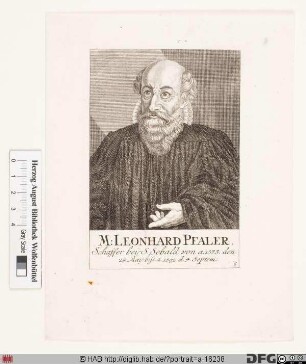 Bildnis Leonhard Pfaler