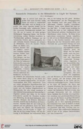 Romanische Dekoration in der Kilianskirche zu Lügde bei Pyrmont