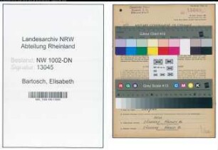Entnazifizierung Elisabeth Bartosch, geb. 17.04.1908 (Kaufm.Angest.)