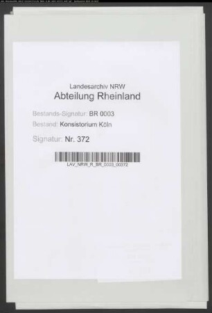 Prüfung der ev. Kandidaten der Theologie, Kandidat Cornelius Jacobs (Beginn der Akte)