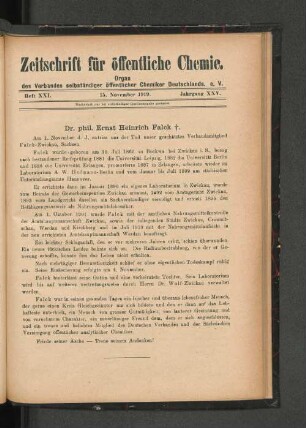 Dr. phil. Ernst Heinrich Falck.