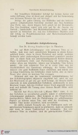 Vereinfachte Goldplatintonung