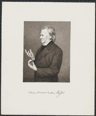 Icones Professorum Marpurgensium — Bildnis des Johann Friedrich Christian Hessel (1796-1872)