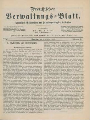 6. October 1883-27. September 1884 = Nr. 1-52
