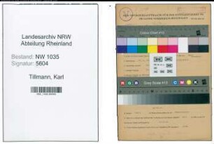 Entnazifizierung Karl Tillmann , geb. 28.05.1908 (Steiger)