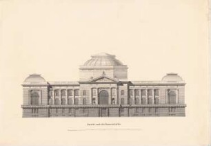 Reichstag, Berlin Zweiter Wettbewerb: Ansicht nach der Sommerstraße 1:100