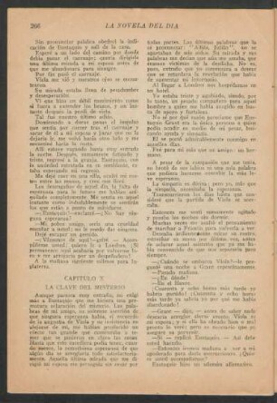 Capítulo X - La clave del misterio
