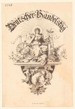 Menükarte : Festmahl des Deutschen Handelstages, Kaiserhof